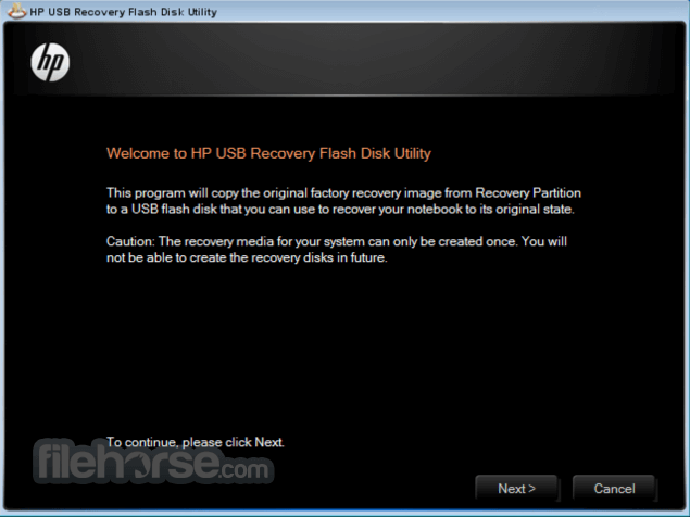 hp recovery usb download windows 10